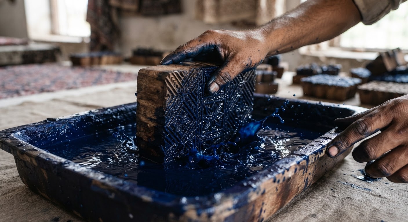 Hand-Block Ajrak